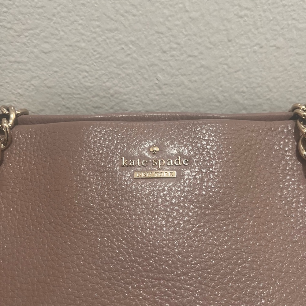 Kate Spade taupe purse—pre-owned great condition - Picture 4 of 4